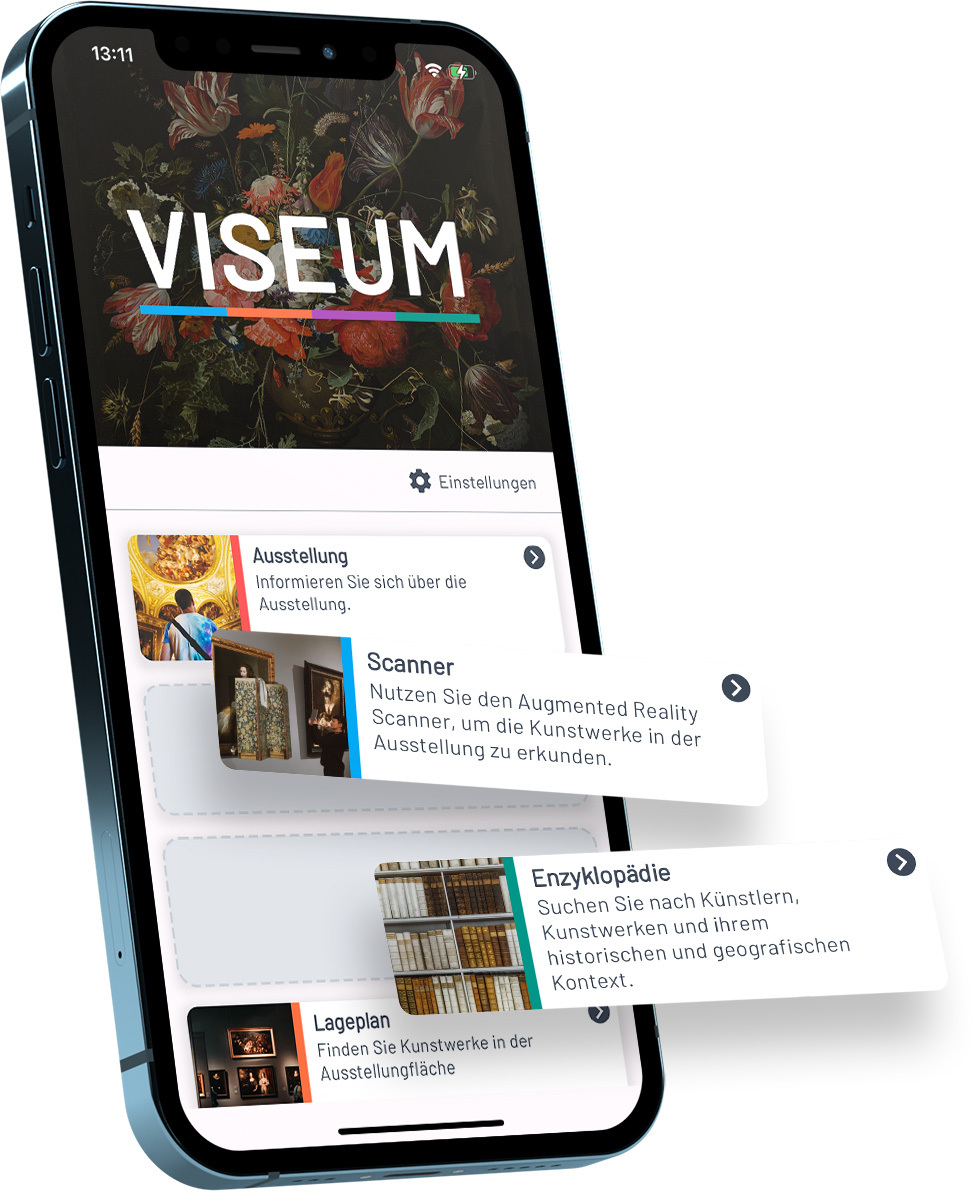 Viseum app as seen on an iPhone screen